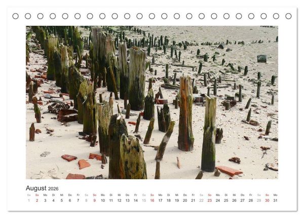 Produktbild: Wangerooge. Der Charme des Ostanlegers (Tischkalender 2026 DIN A5 quer), CALVENDO Monatskalender