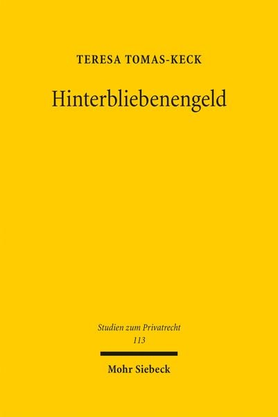Produktbild: Tomas-Keck, T: Hinterbliebenengeld