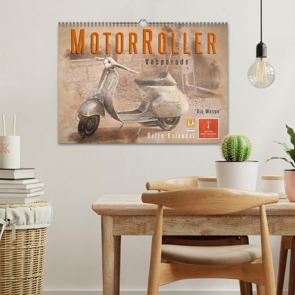 Produktbild: Mototrroller - Vesparade (Wandkalender 2026 DIN A3 quer), CALVENDO Monatskalender