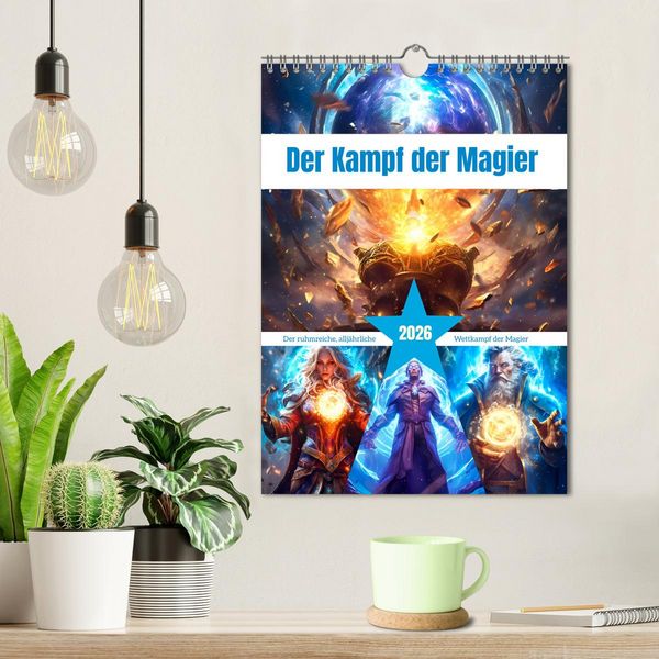 Produktbild: Der Kampf der Magier (Wandkalender 2026 DIN A4 hoch), CALVENDO Monatskalender