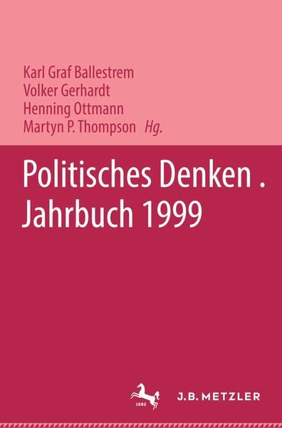 Produktbild: Politisches Denken. Jahrbuch 1999