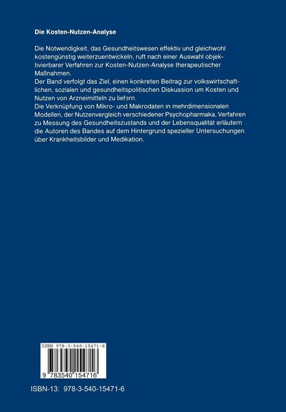 Produktbild: Die Kosten &mdash; Nutzen &mdash; Analyse