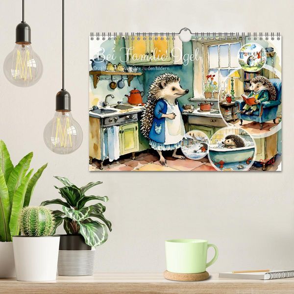 Produktbild: Bei Familie Igel (Wandkalender 2026 DIN A4 quer), CALVENDO Monatskalender