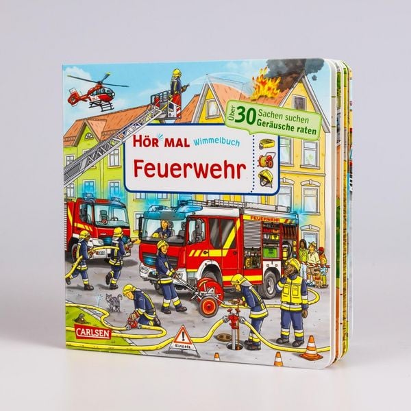 Produktbild: H&ouml;r mal (Soundbuch): Wimmelbuch: Feuerwehr