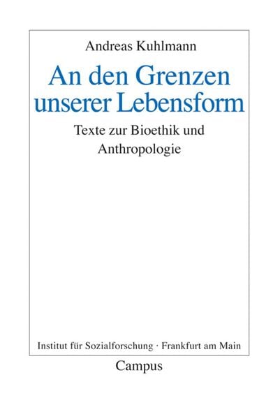 Produktbild: An den Grenzen unserer Lebensform