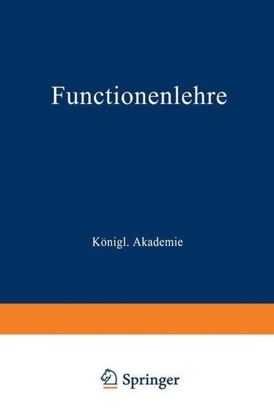 Produktbild: Functionenlehre