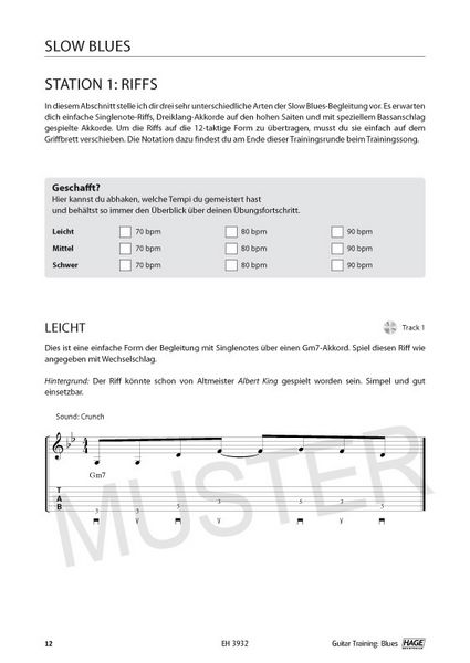 Produktbild: Guitar Training Blues + CD + DVD