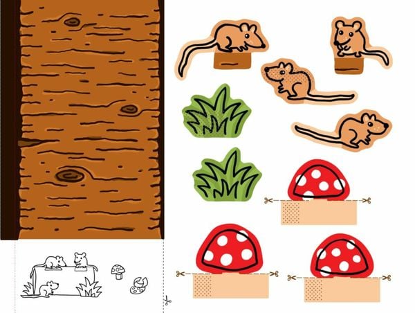 Produktbild: Mein erstes Klorollen-Bastelbuch - Im Wald