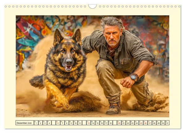 Produktbild: Deutscher Sch&auml;ferhund. Familienheld, Sportskanone und loyaler Diensthund (Wandkalender 2026 DIN A3 quer), CALVENDO Monatskalender