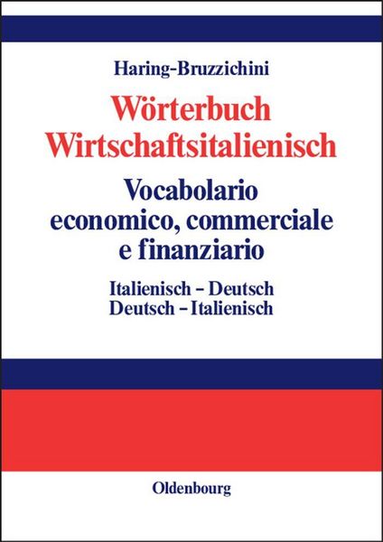 Produktbild: W&ouml;rterbuch Wirtschaftsitalienisch Vocabulario economico, commerciale e finanziario