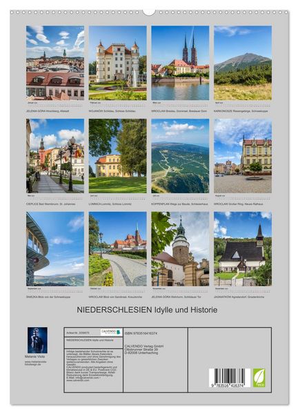 Produktbild: NIEDERSCHLESIEN Idylle und Historie (hochwertiger Premium Wandkalender 2026 DIN A2 hoch), Kunstdruck in Hochglanz