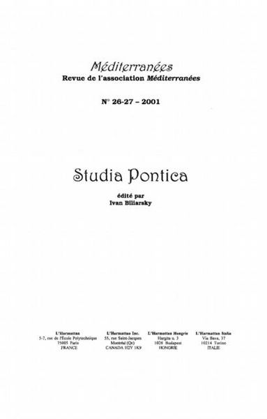 Produktbild: Studia pontica