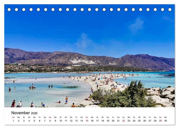 Produktbild: Kretas Wilder Westen (Tischkalender 2026 DIN A5 quer), CALVENDO Monatskalender