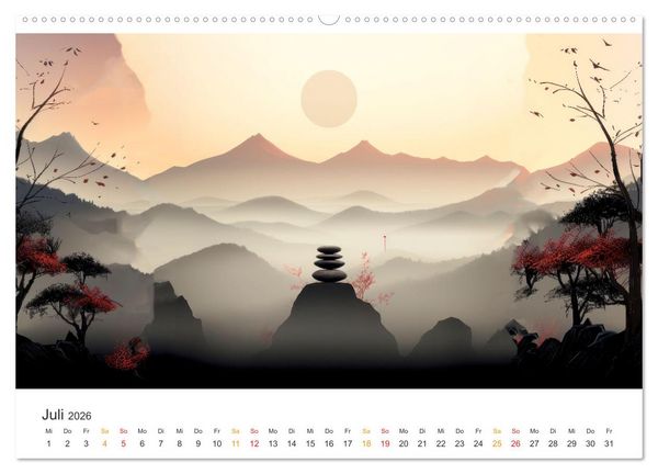 Produktbild: Japan - Kunst der Traditionen (hochwertiger Premium Wandkalender 2026 DIN A2 quer), Kunstdruck in Hochglanz