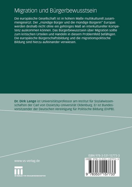 Produktbild: Migration und B&uuml;rgerbewusstsein