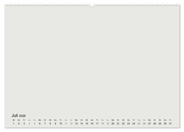 Produktbild: DIY Bastel-Kalender -Erdige Pastell Farben- Zum Selbstgestalten (hochwertiger Premium Wandkalender 2026 DIN A2 quer), Kunstdruck in Hochglanz
