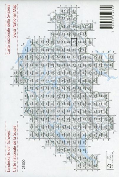 Produktbild: Swisstopo 1 : 25 000 Savognin