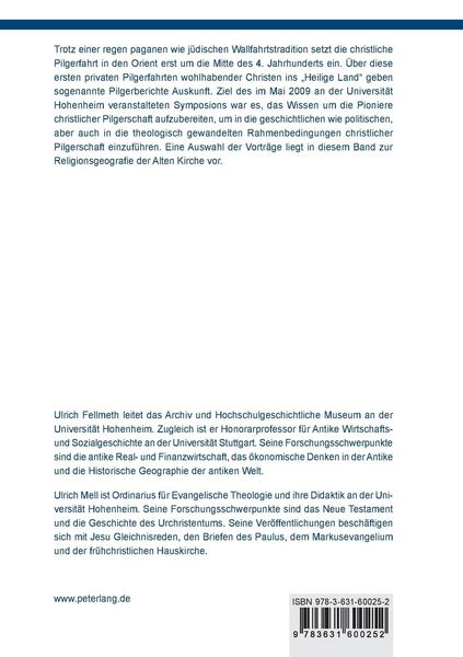 Produktbild: Pilgerwege ins &laquo;Heilige Land&raquo;
