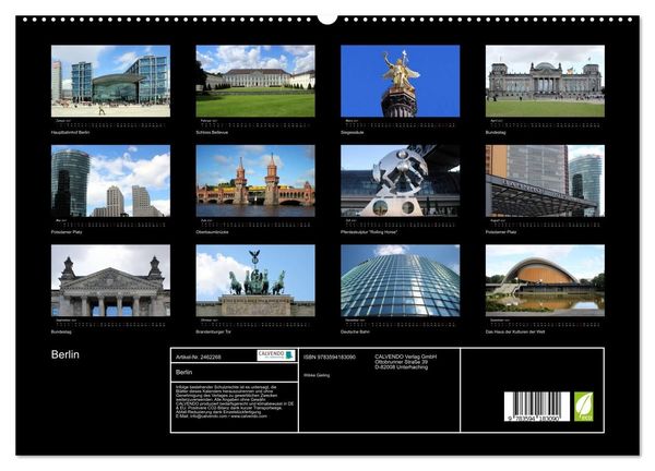 Produktbild: Berlin (hochwertiger Premium Wandkalender 2027 DIN A2 quer), Kunstdruck in Hochglanz