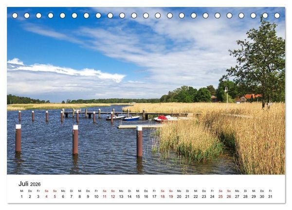 Produktbild: Fischland-Dar&szlig;-Zingst - Traumhafte Ostseelandschaften (Tischkalender 2026 DIN A5 quer), CALVENDO Monatskalender