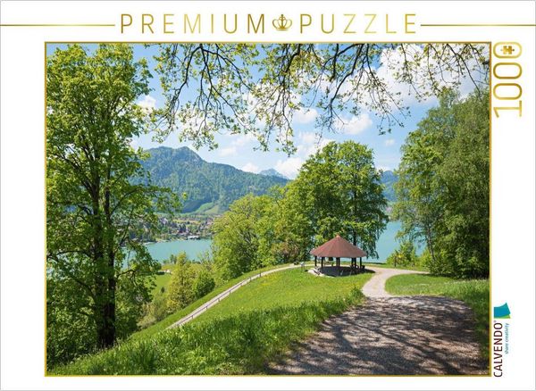 Produktbild: CALVENDO Puzzle Gro&szlig;es Paraplui am Leeberg Tegernsee | 1000 Teile Lege-Gr&ouml;&szlig;e 64x48cm Foto-Puzzle f&uuml;r gl&uuml;ckliche Stunden