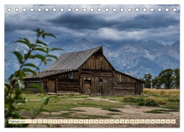 Produktbild: Wyoming, South Dakota Colorado (Tischkalender 2027 DIN A5 quer), CALVENDO Monatskalender