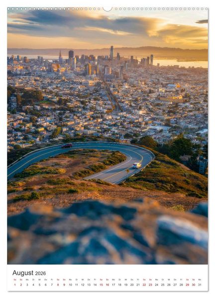 Produktbild: San Francisco - Eine Reise nach Kalifornien. (hochwertiger Premium Wandkalender 2026 DIN A2 hoch), Kunstdruck in Hochglanz