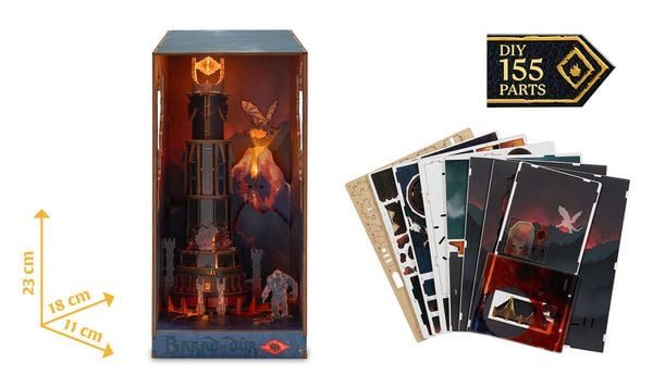 Produktbild: Book Nook DIY B&uuml;cherecke Herr der Ringe Barad-d&ucirc;r