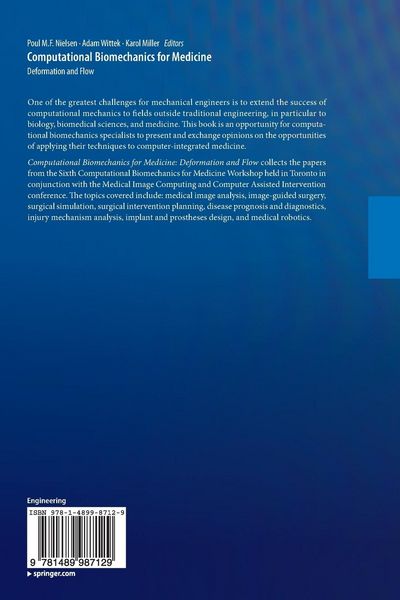 Produktbild: Computational Biomechanics for Medicine