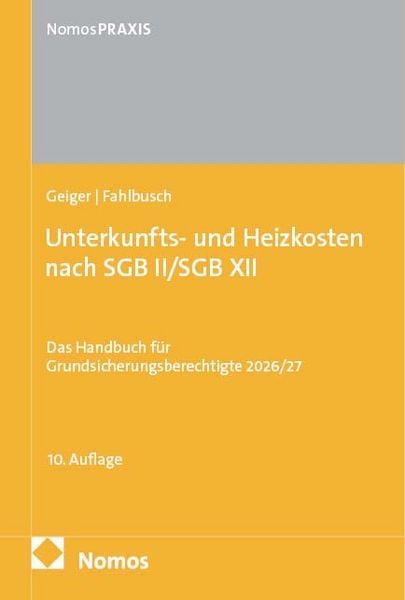 Produktbild: Unterkunfts- und Heizkosten nach SGB II/SGB XII
