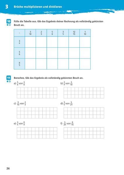 Produktbild: 10-Minuten-Training Rechnen mit Br&uuml;chen. Mathematik 5./6. Klasse