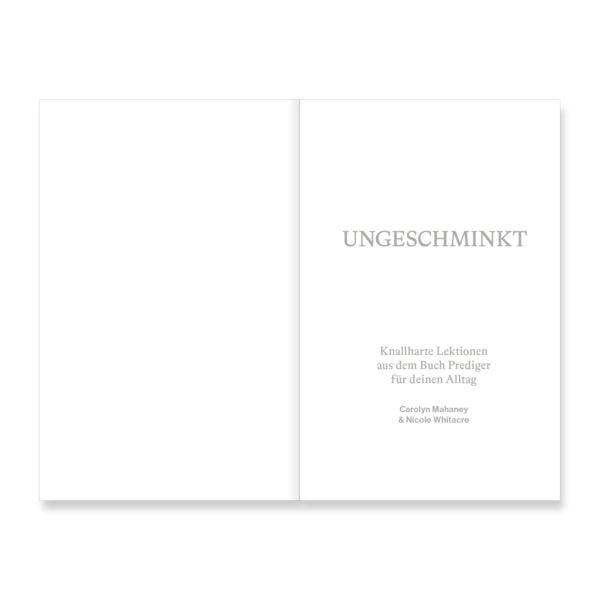 Produktbild: Ungeschminkt