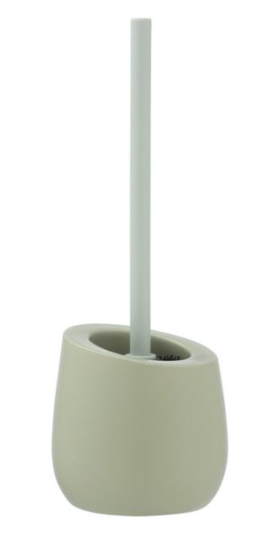 Produktbild: WC-Garnitur Mod. Badi Lindgr&uuml;n Keramik, mit Silikon-B&uuml;rstenkopf