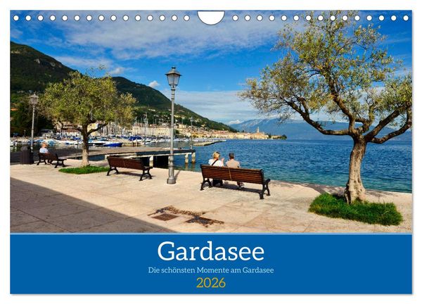 Gardasee - Die schönsten Momente am Gardasee (Wandkalender 2026 DIN A4 quer), CALVENDO Monatskalender