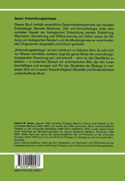 Produktbild: Entwicklungsbiologie