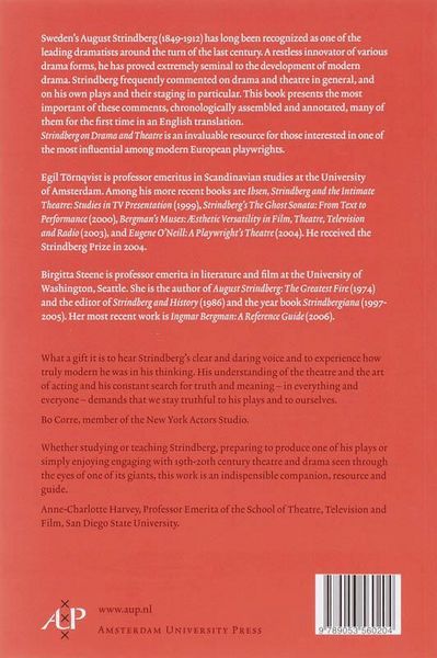 Produktbild: Strindberg on Drama and Theatre