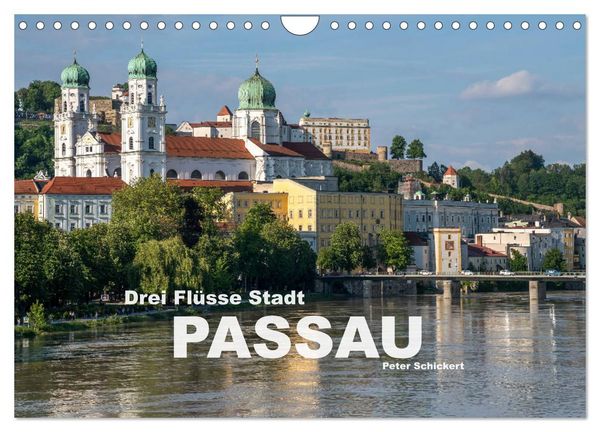Produktbild: Drei Fl&uuml;sse Stadt Passau (Wandkalender 2026 DIN A4 quer), CALVENDO Monatskalender