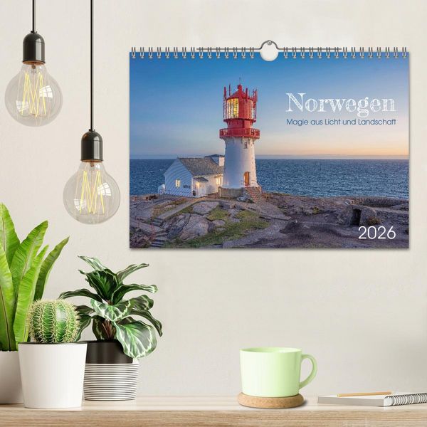 Produktbild: Norwegen - Magie aus Licht und Landschaft (Wandkalender 2026 DIN A4 quer), CALVENDO Monatskalender