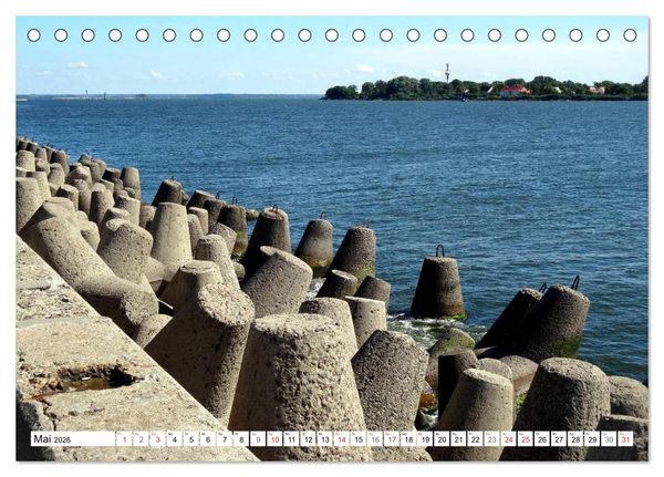 Produktbild: Pillau - Baltijsk. Russlands Tor zur Welt (Tischkalender 2026 DIN A5 quer), CALVENDO Monatskalender