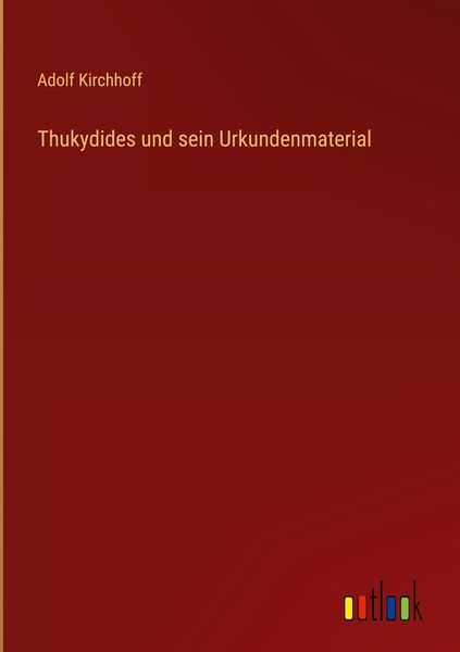Produktbild: Thukydides und sein Urkundenmaterial