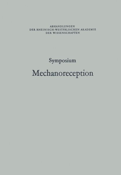 Produktbild: Symposium Mechanoreception