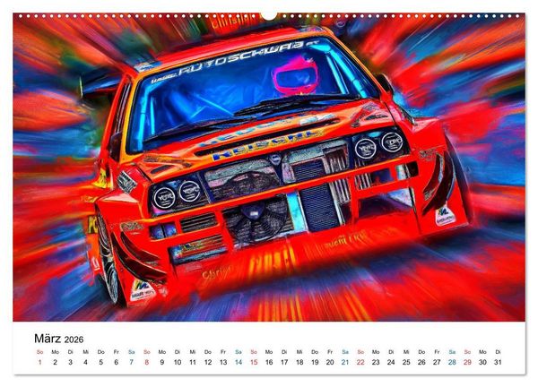 Produktbild: Tourenwagen von gestern (Wandkalender 2026 DIN A2 quer), CALVENDO Monatskalender