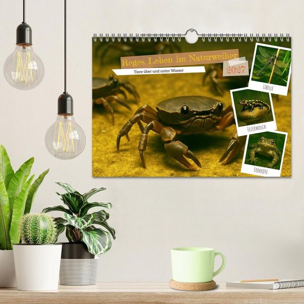 Produktbild: Reges Leben im Naturweiher - Tiere &uuml;ber und unter Wasser (Wandkalender 2027 DIN A4 quer), CALVENDO Monatskalender