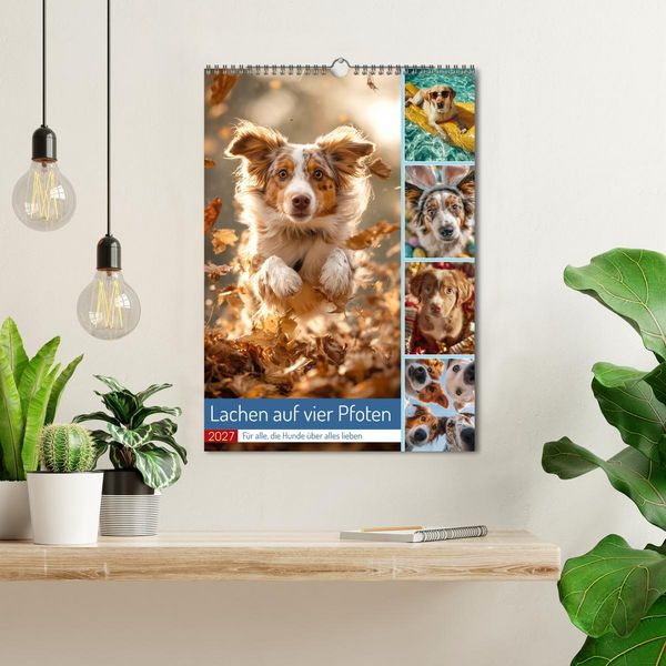 Produktbild: Lachen auf vier Pfoten (Wandkalender 2027 DIN A3 hoch), CALVENDO Monatskalender