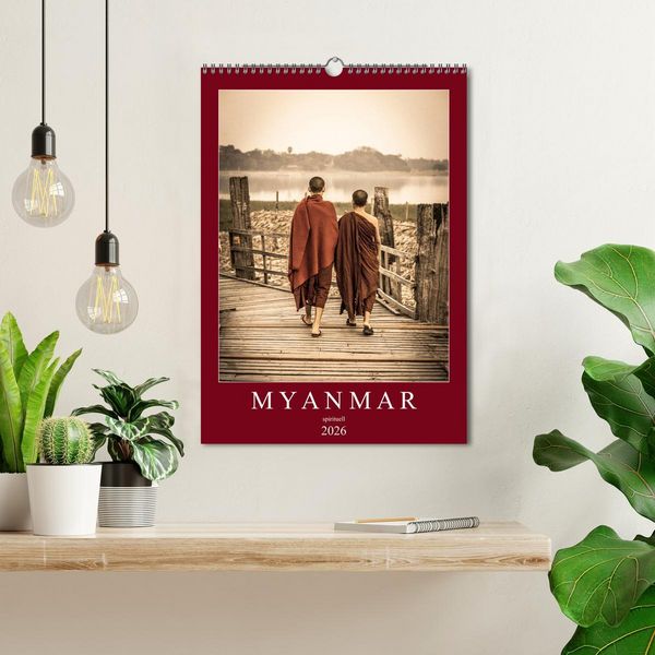 Produktbild: MYANMAR SPIRITUELL 2026 (Wandkalender 2026 DIN A3 hoch), CALVENDO Monatskalender