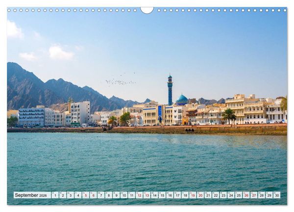 Produktbild: Entlang der K&uuml;ste von Muscat (Wandkalender 2026 DIN A3 quer), CALVENDO Monatskalender