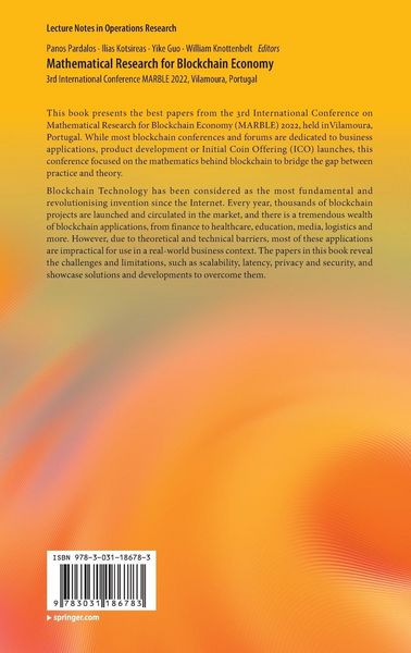 Produktbild: Mathematical Research for Blockchain Economy