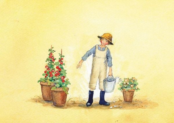 Produktbild: Postkartenbuch &raquo;Gartenkinder&laquo;