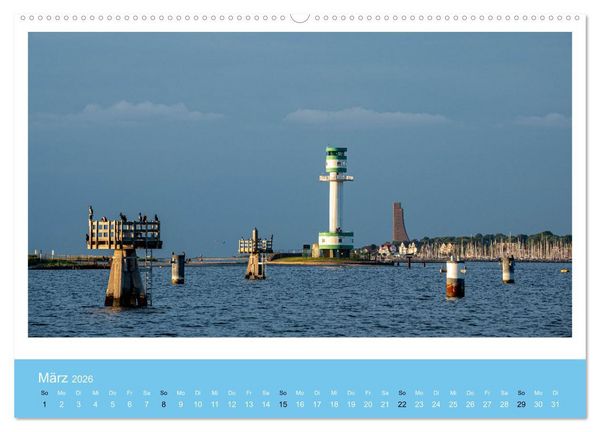 Produktbild: Kiel: Maritime Impressionen (Wandkalender 2026 DIN A2 quer), CALVENDO Monatskalender