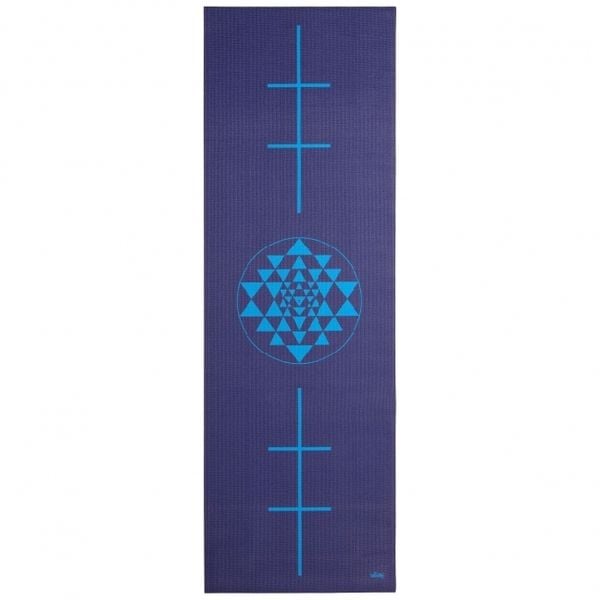 Yogamatte Leela Collection Yantra/Alignment, dunkelblau